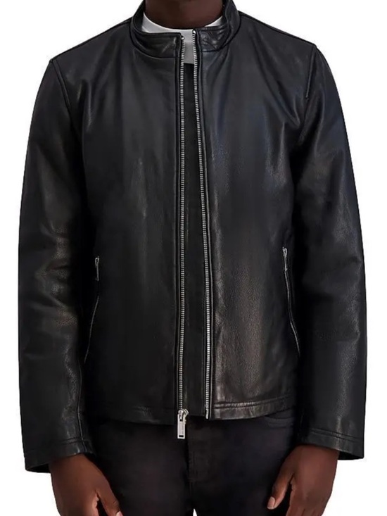 Karl Lagerfeld Other - Karl Lagerfeld Men's Brown Leather Zipper Jacket